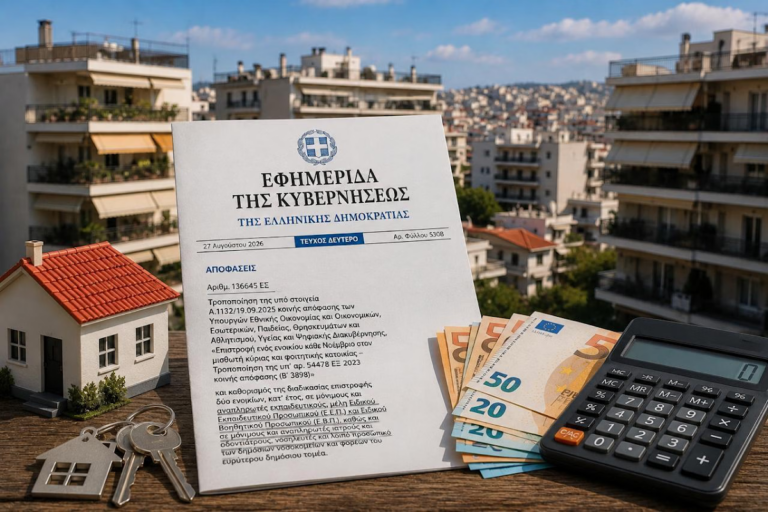 Επιστροφή ενοικίου με νέα απόφαση: Πληρωμές έως 25 Σεπτεμβρίου – Ποιοι παίρνουν δύο ενοίκια
