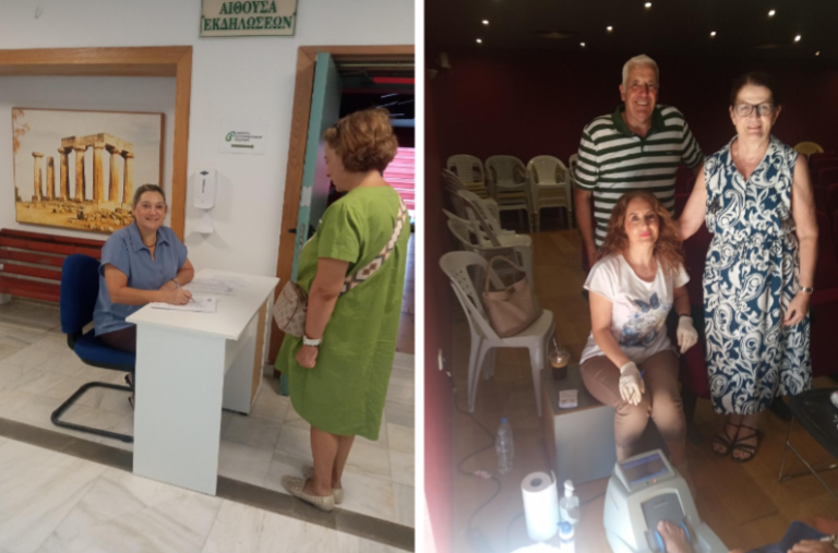 Με επιτυχία πραγματοποιήθηκαν οι δωρεάν εξετάσεις για την οστεοπόρωση στο Δήμο Κορινθίων