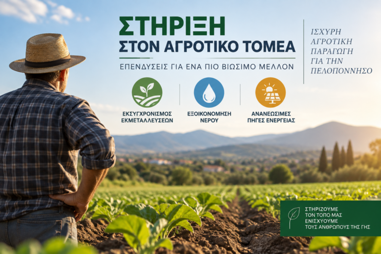 24,1 εκατ. ευρώ για επενδύσεις σε αγροτικές εκμεταλλεύσεις στην Πελοπόννησο – Από 6 Οκτωβρίου οι αιτήσεις