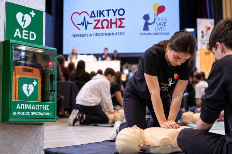 Από την Κόρινθο ξεκίνησε το «Δίκτυο Ζωής» – Δημόσιοι απινιδωτές και εκπαίδευση πολιτών